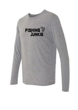 Fishing Junkie Long Sleeve Tri-Blend Multiple Color