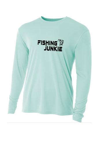 Fishing Junkie Long Sleeve Moisture Wicking Multiple Colors