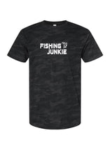 Fishing Junkie Short Sleeve Moisture Wicking Camo Multiple Color